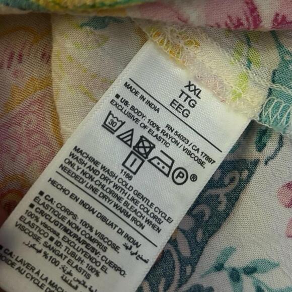 Old Navy Fit & Flare Floral Crinkled Halter Maxi Dress Size XXL - Picture 6 of 8